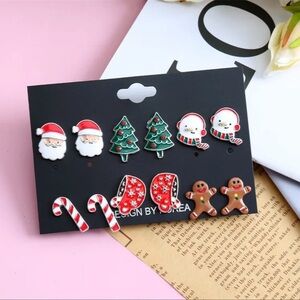 NEW Christmas Holiday Stud Earrings Set Assortment Quirky Fun Festive